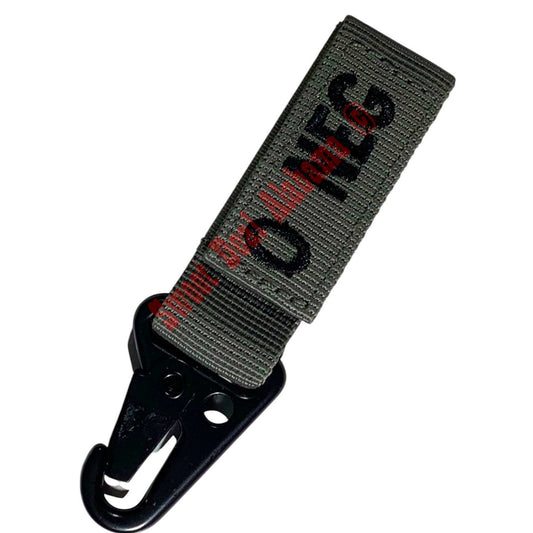 Condor Blood Type Keychain, O NEG (O NEGATIVE), Foilage (Gray), Snaphook