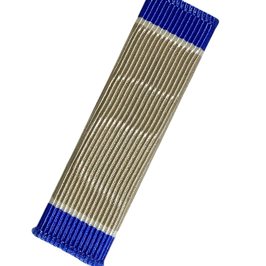 Coast Guard Silver Lifesaving Medal Ribbon, 1-3/8"L x 3/8"H, USCG