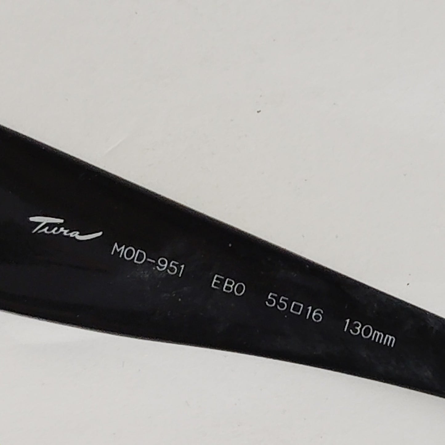 VTG Tura MOD‑951 EBO Oversized Black Cat‑Eye Sunglass Frames 55‑16 130mm