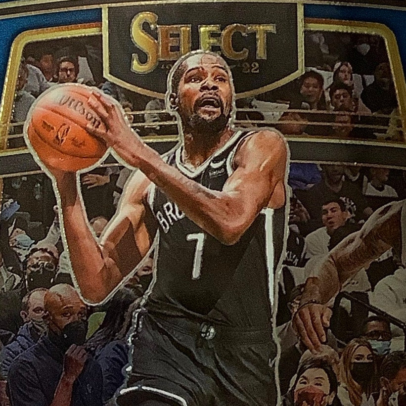 Kevin Durant, Brooklyn Nets, Card #50, 2021-22 NBA Panini Select