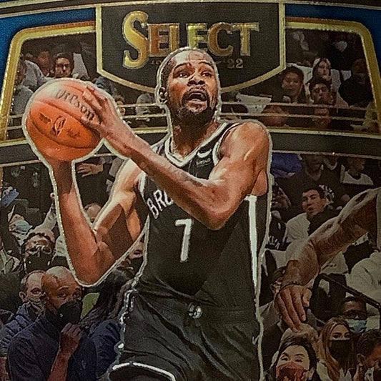 Kevin Durant, Brooklyn Nets, Card #50, 2021-22 NBA Panini Select