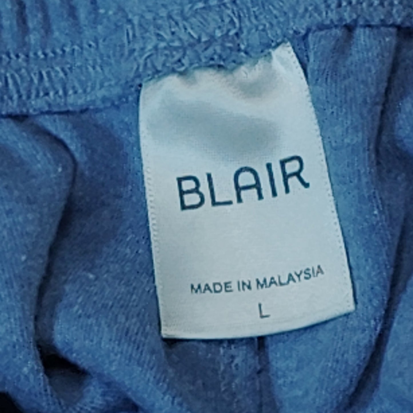 Blair Women's Pink V-Neck Top & Blue Side Stripe Jogger Pants Set Large