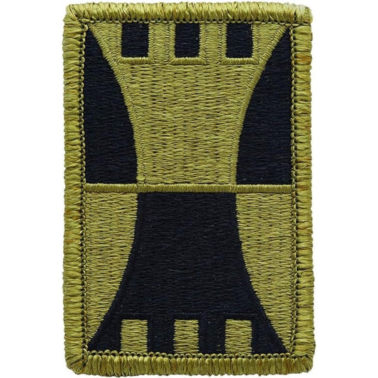 US Army 416th Engineer Command SSI Patch Subdued Bagby Green Hook Back 3" × 2"