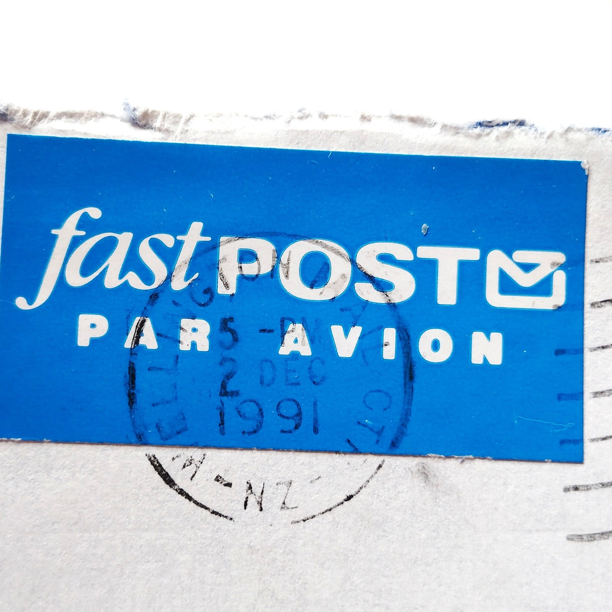 New Zealand 1991 Christmas $1.50 Stamp Postal Cover to USA FASTPOST