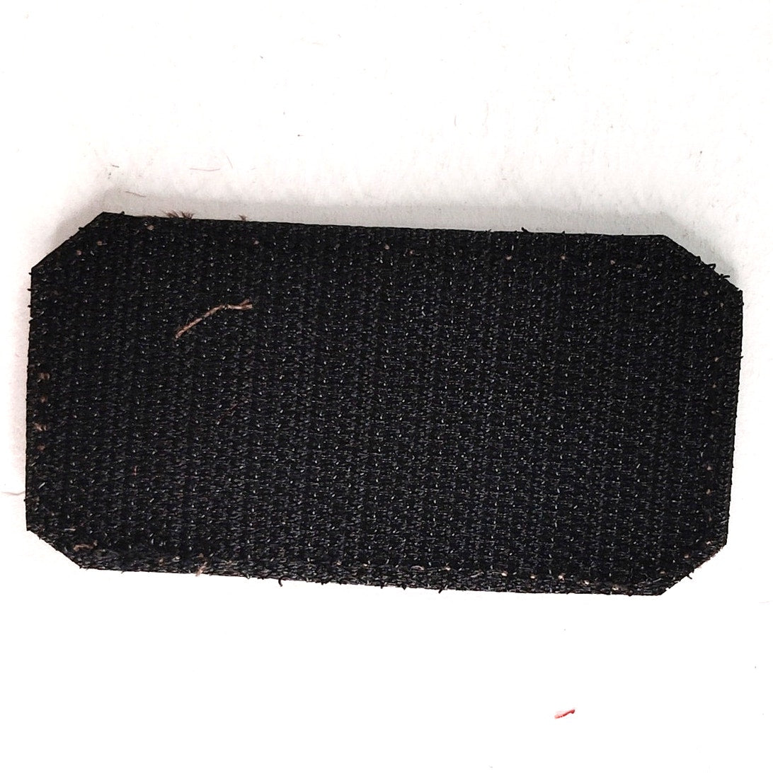 A- NEG Blood Type Patch Novelty Embroidered Brown on Tan 2‑1/2 × 1‑1/4 Hook Back