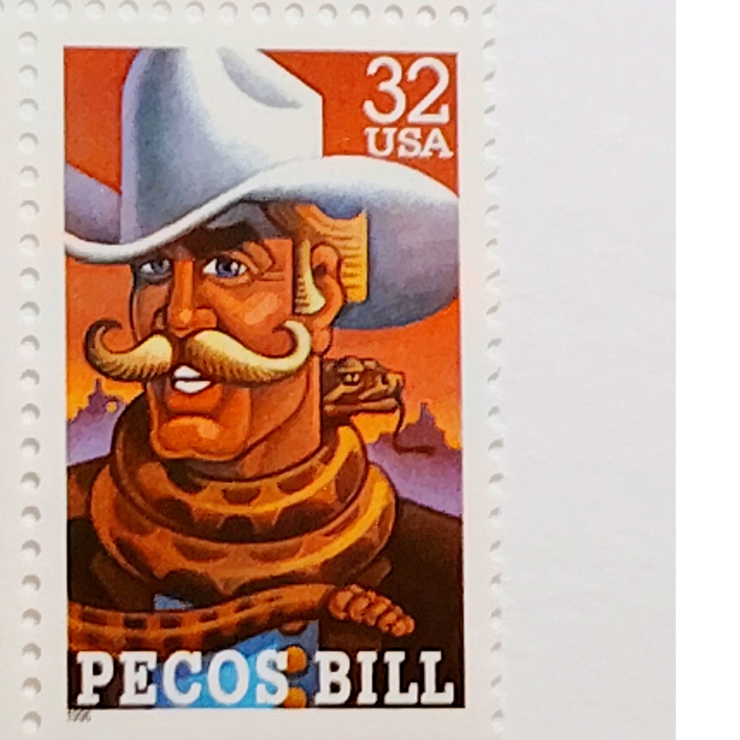 Block of 4 – 1996 USA 32¢ American Folk Heroes MNH Scott 3086a Set