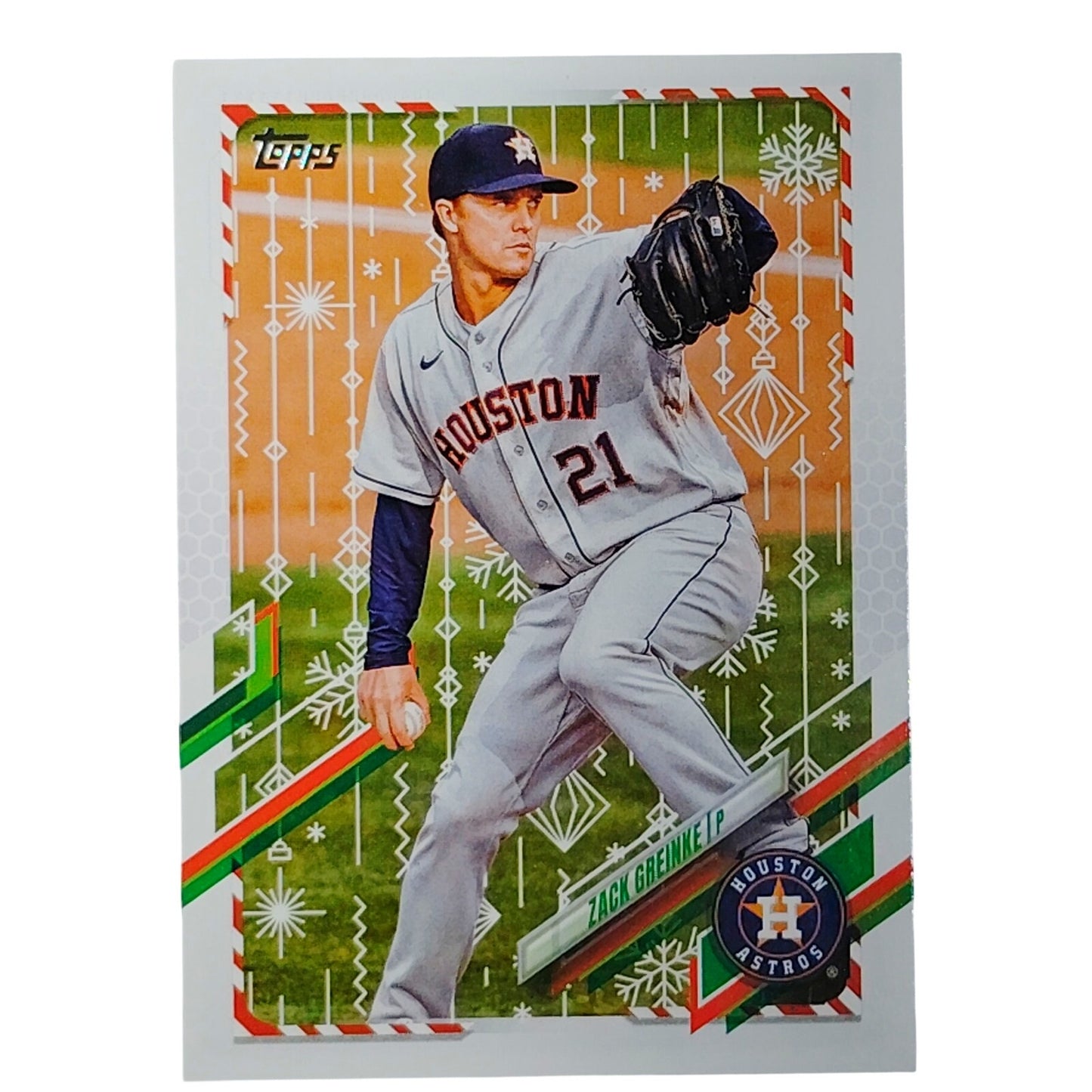 2021 Topps Holiday Zack Greinke HW9 Houston Astros Pitcher Baseball Card VG/EX