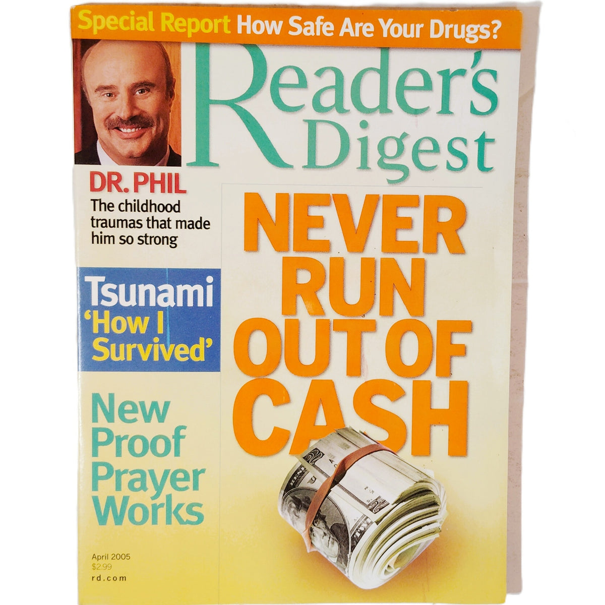 Reader's Digest April 2005 Magazine - Dr. Phil, Dolly Parton & Reba McEntire