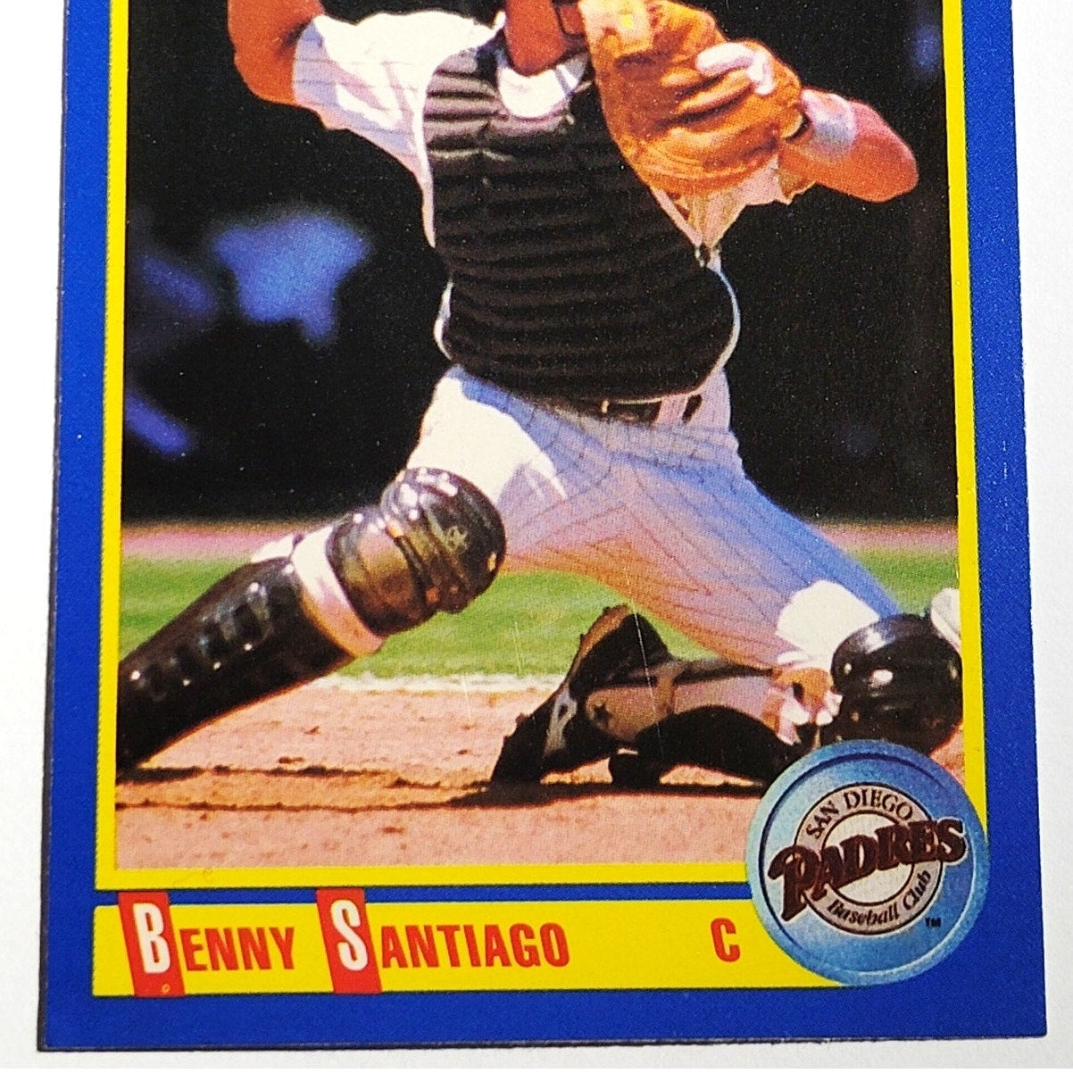 1990 Score Benito Santiago #454 San Diego Padres Catcher MLB Baseball EX