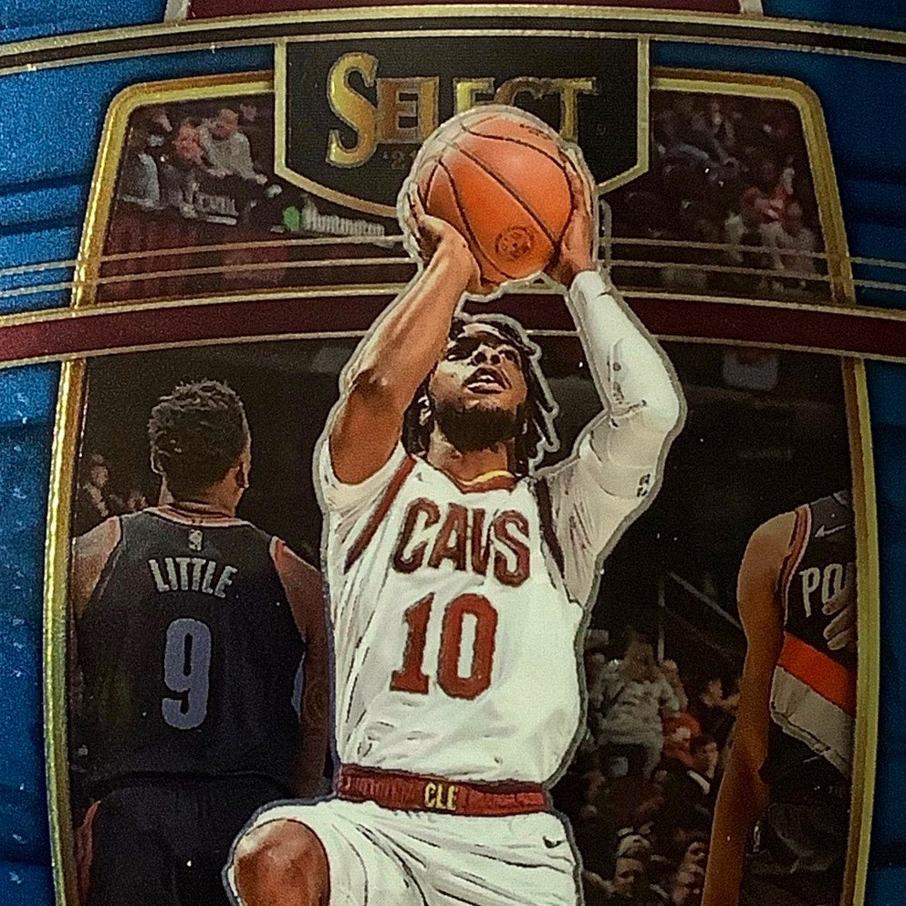 Darius Garland, Cleveland Cavaliers, Card #13, 2021-22 NBA Panini Select