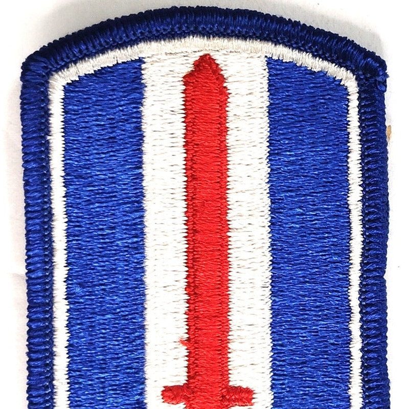 US Army 193rd Infantry Brigade Patch Full Color 3" × 2" Sew‑On, Embroidered