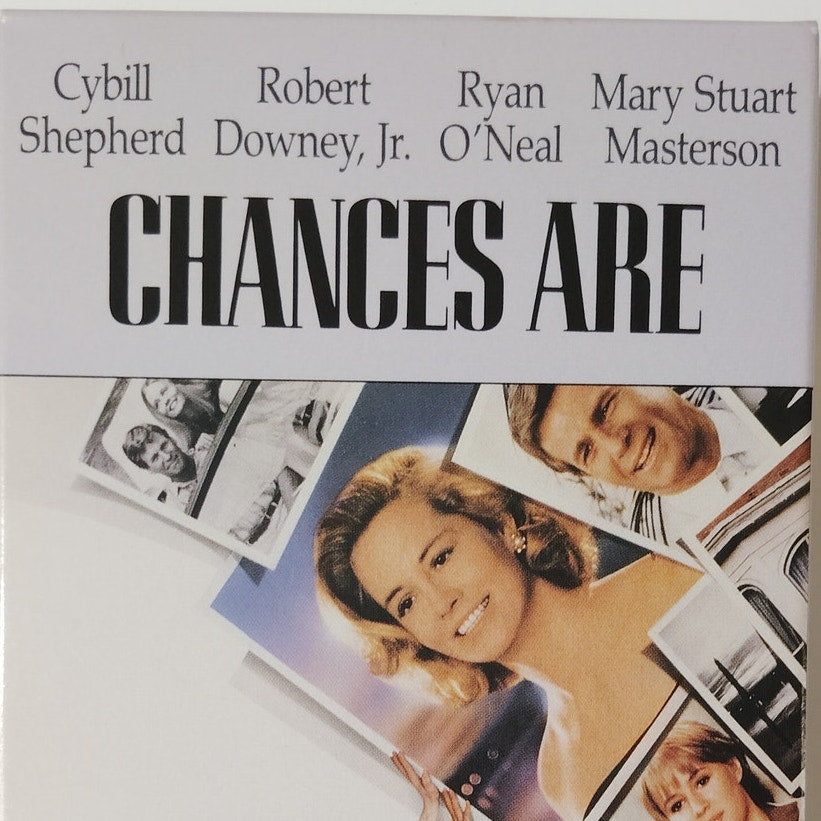 Chances Are VHS 1989 Robert Downey Jr Cybill Shepherd Ryan O’Neal Emile Ardolino