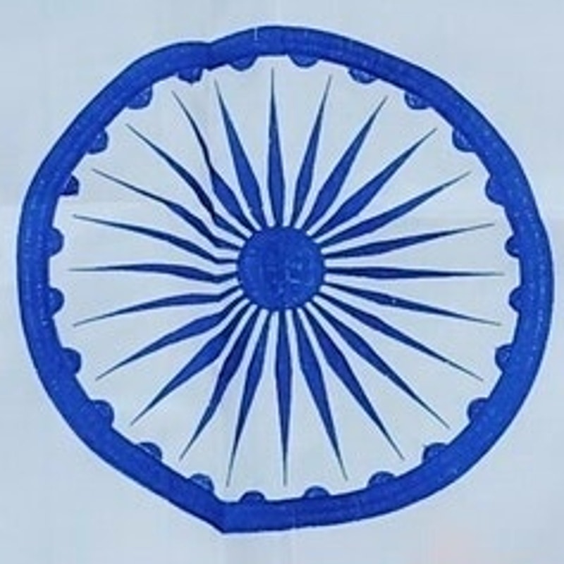 India Flag 3×5 ft Nylon Sewn Stripes Embroidered Ashoka Chakra Brass Grommets
