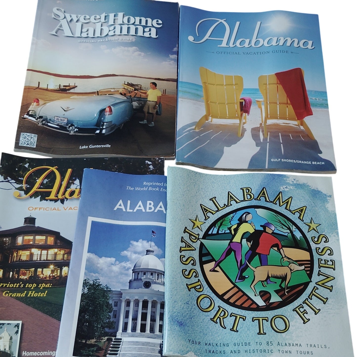 Vintage Alabama Travel Ephemera Lot - 2008-2012 Vacation Guides & More