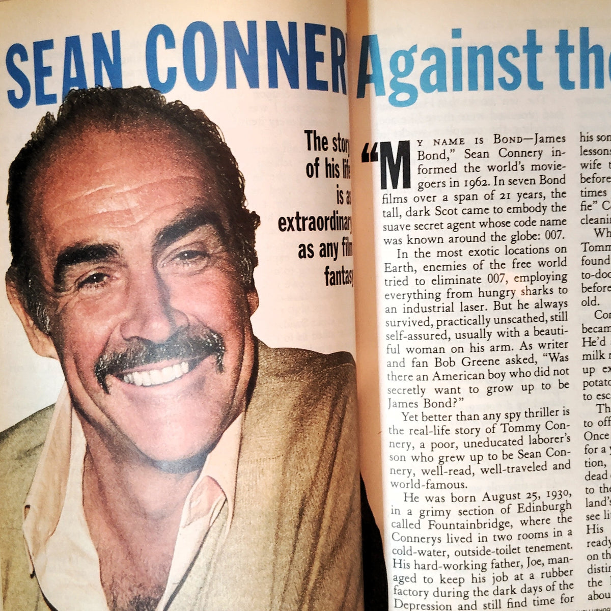 Reader's Digest August 1989 Sean Connery David Hockney Vintage Magazine