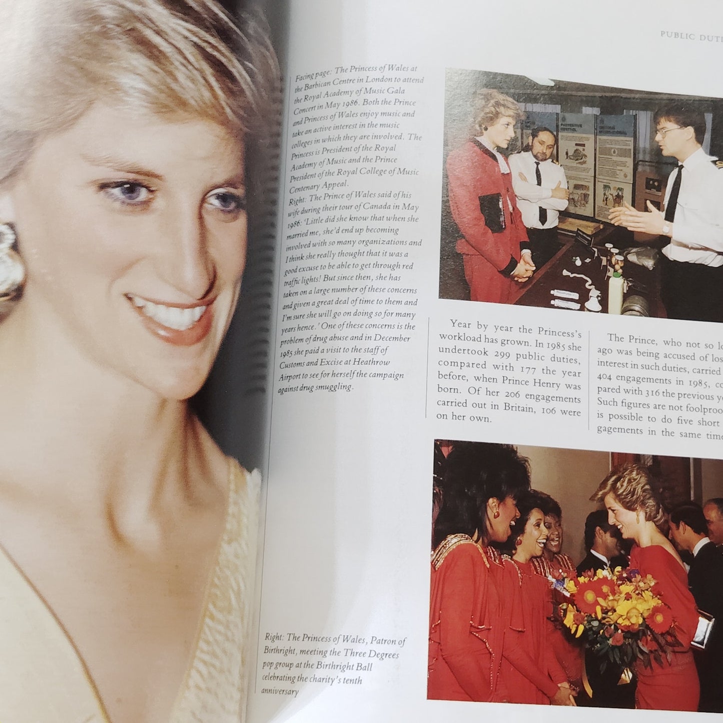 In Private In Public Prince & Princess of Wales 1986 Hardcover 12" x 8.75"