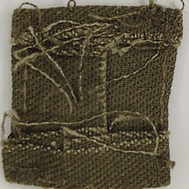 US Army Specialist E‑4 Cap Device Patch Black on ODG TE Sew‑On 1" × 7/8"