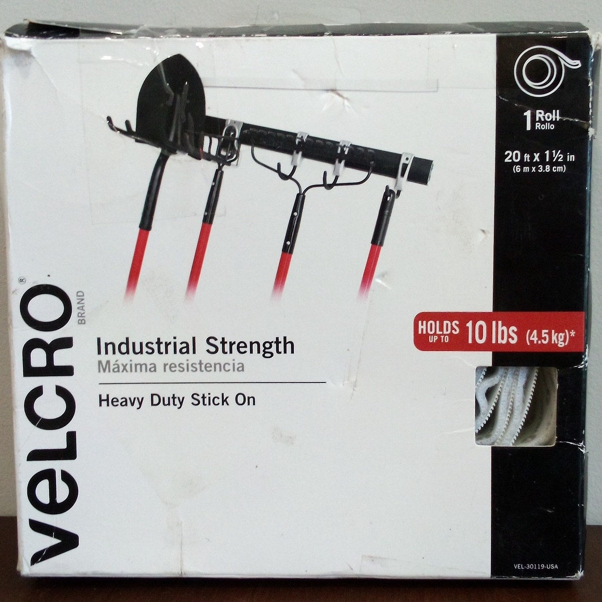 20 ft x 1.5 in Industrial Strength Tape – White – Velcro Brand