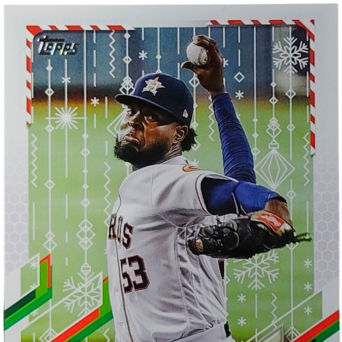 2021 Topps Holiday Cristian Javier HW74 RC Houston Astros Rookie Card VG/EX