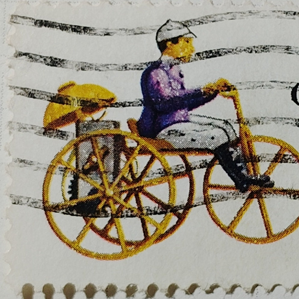 1970 US 6c Christmas Toy Tricycle Contemporary Stamp #1417 Used Cancelled