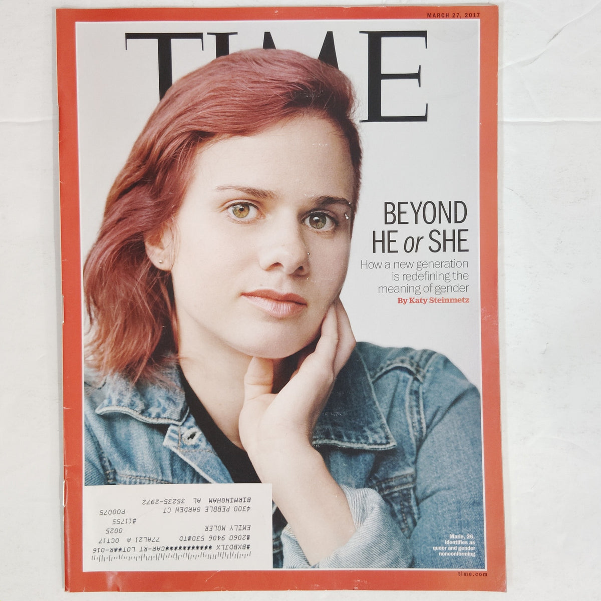 TIME Magazine March 27 2017 Beyond He or She Gender Identity Cover