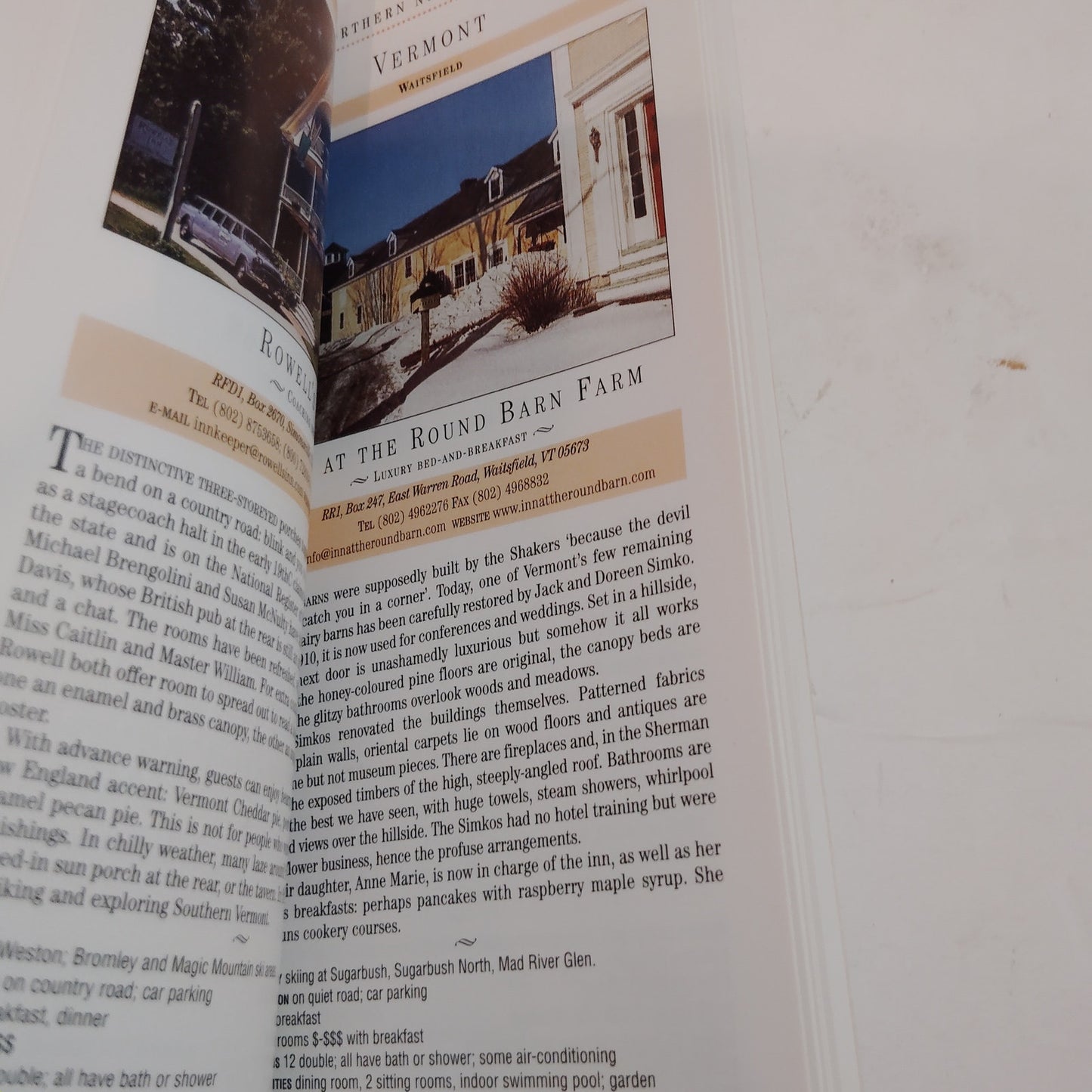 Charming Small Hotels New England NYC 2005 PB LN 2nd Ed Travel Lodging Guide