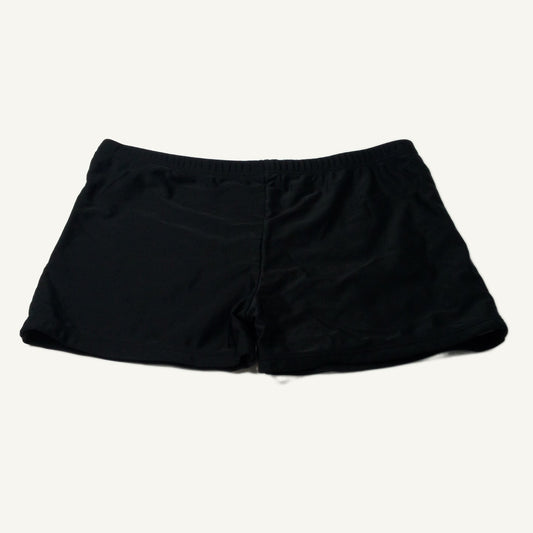 Black Swim Shorts Mesh Lined Elastic Waist Size L Polyamide Beach Trunks