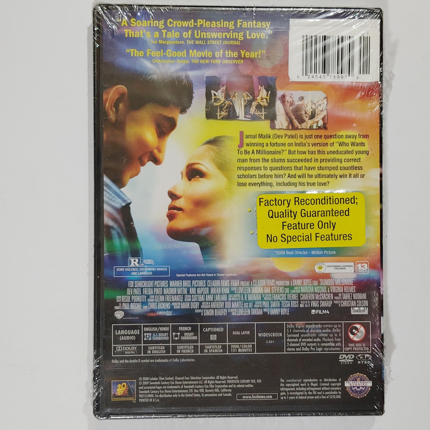 Slumdog Millionaire (DVD, 2009) Academy Award-Winning Drama Dev Patel & F. Pinto