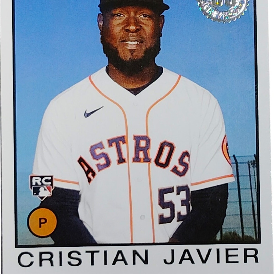 2021 Topps #86B-70 Cristian Javier Rookie Card Houston Astros Pitcher - VG/EX