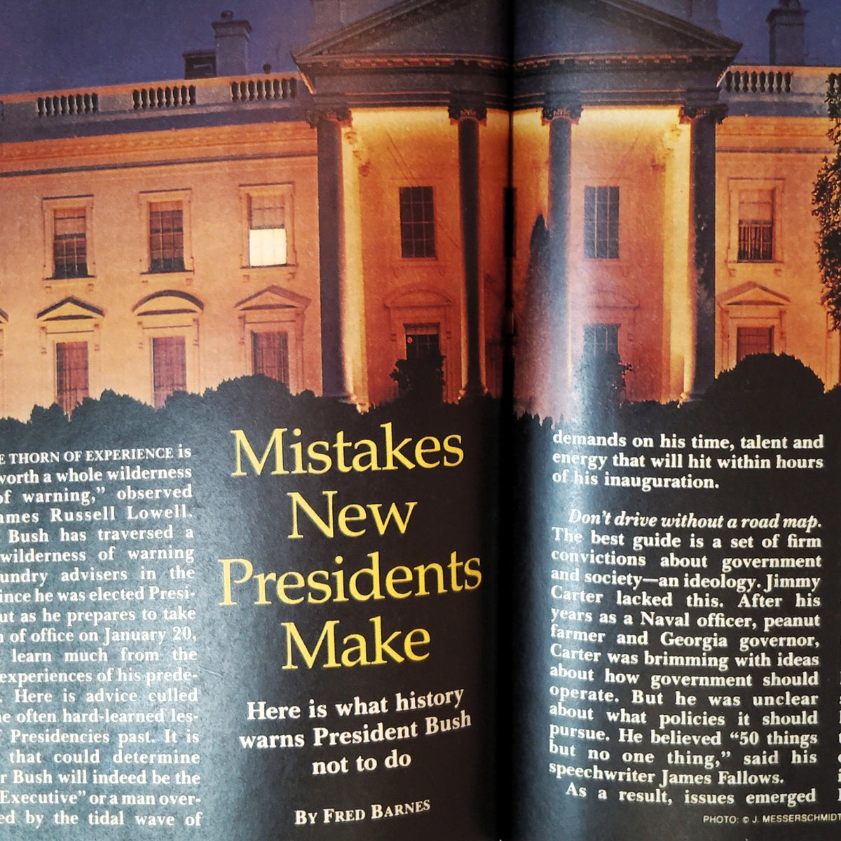 Vintage Reader's Digest January 1989 Magazine Mistakes New Presidents Make