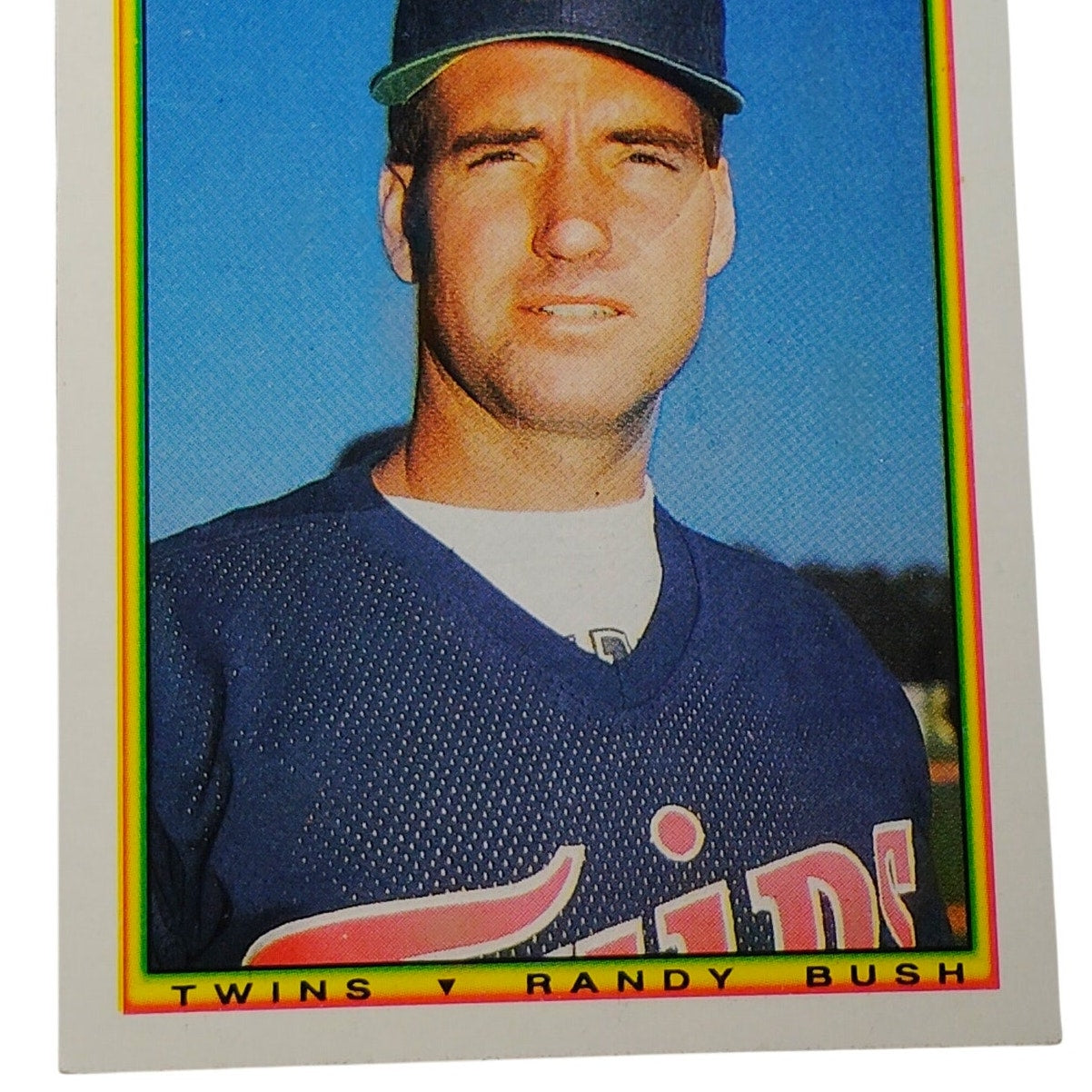1990 Bowman Randy Bush #416 Minnesota Twins Outfielder MLB Baseball Card NM