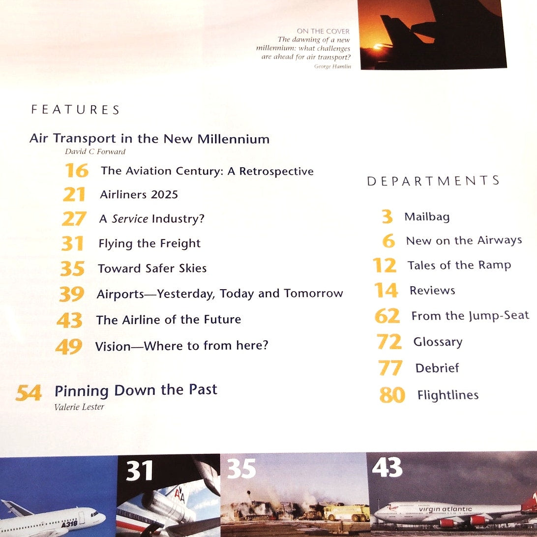 Airways Magazine January 2000 - Air Transport Challenges - Multi-color