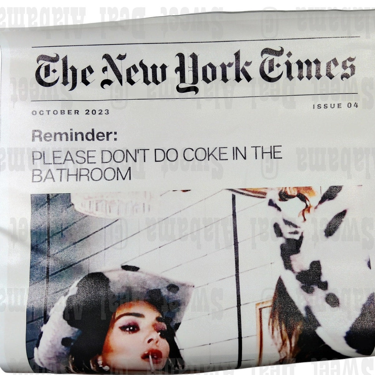 Aesthetic Hot Girl Bathroom Poster – 16x24" Summer NYC Magazine Canvas Print