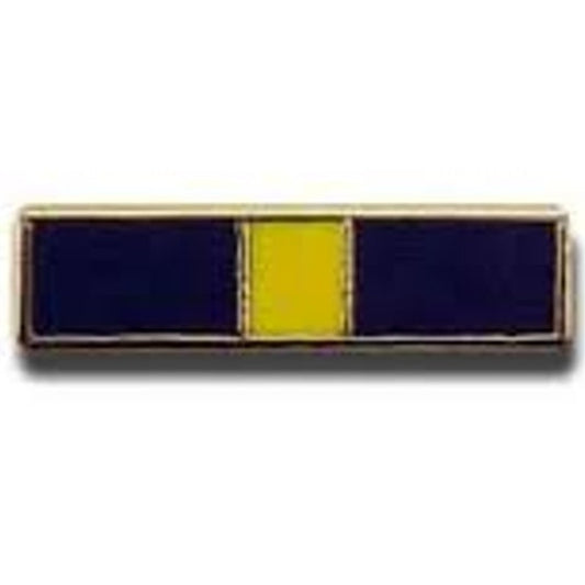 Miniature U.S. Navy Distinguished Service Medal Ribbon Bar Pin, 11/16" × 1/8"