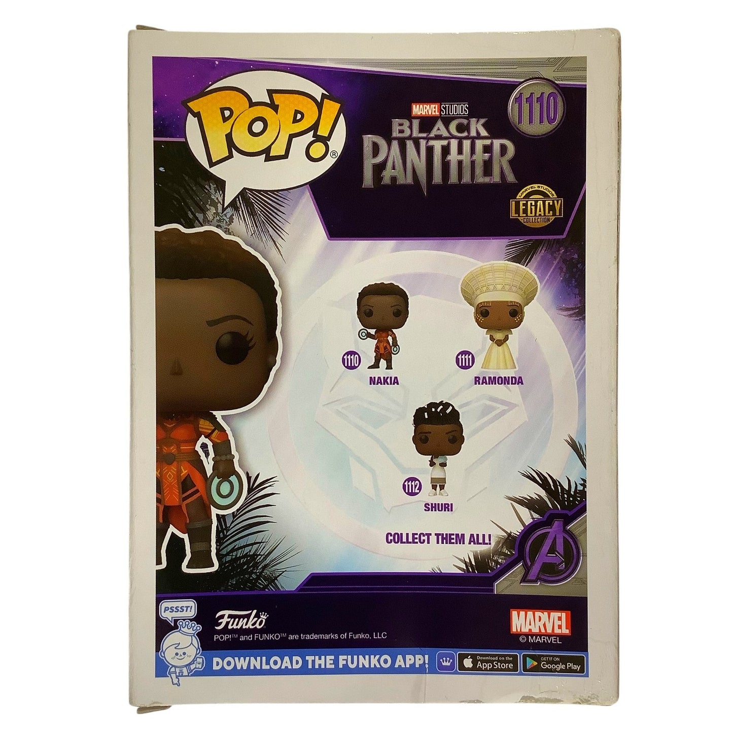 Funko POP! #1110 Marvel Black Panther - Nakia - Bobblehead FAC-053571-22188