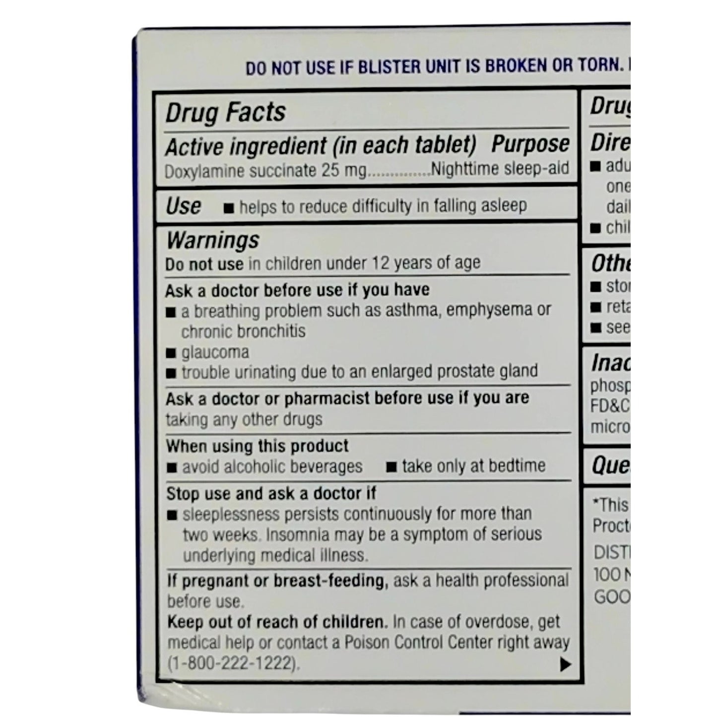 DG Health Ultra Sleep Aid – Doxylamine Succinate 25mg, 24 Tablets – Exp. 02/2026