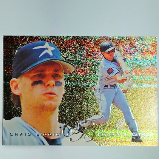 1995 Flair Craig Biggio Card 144 Houston Astros VG/EX