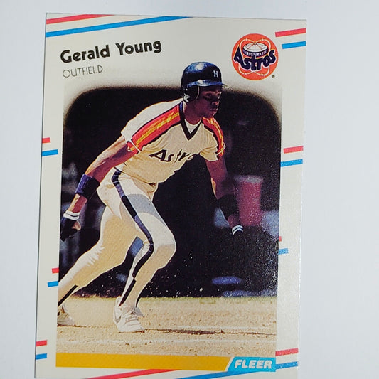 1988 Fleer Gerald Young #460 Houston Astros Outfielder Rookie RC VG/EX