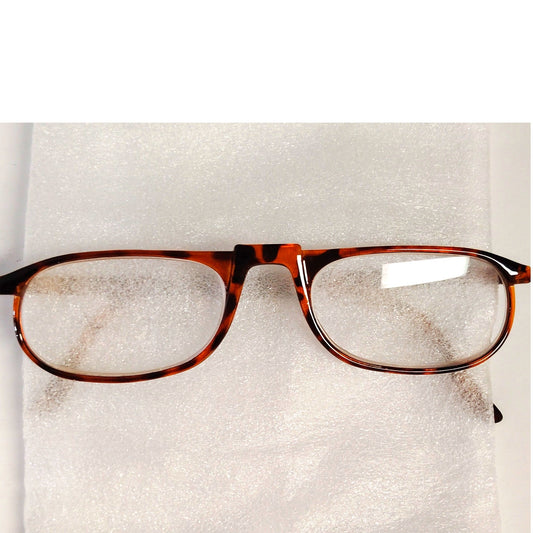 VTG Tortoiseshell Full‑Rim Oval Reading Glasses +2.50 CE Unbranded