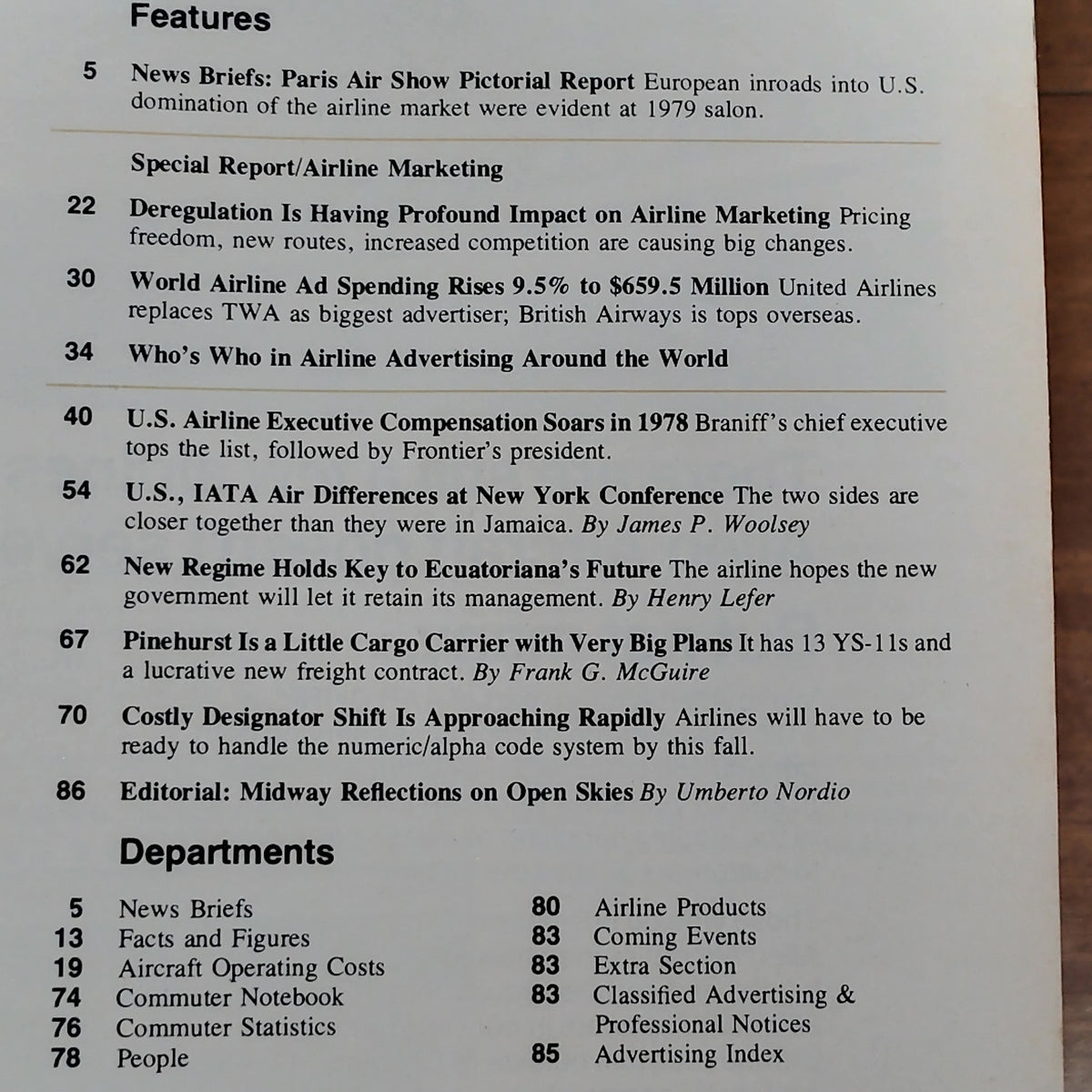 Air Transport World Magazine - July 1979 - Airline Marketing & Advertising Issue