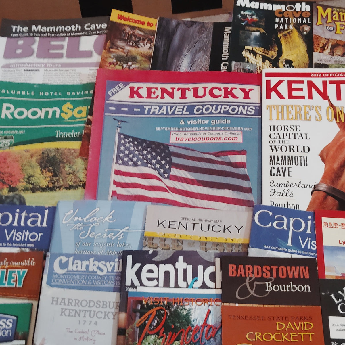 2007 KY TN Travel Ephemera Lot - Kentucky & Tennessee Guides & Brochures
