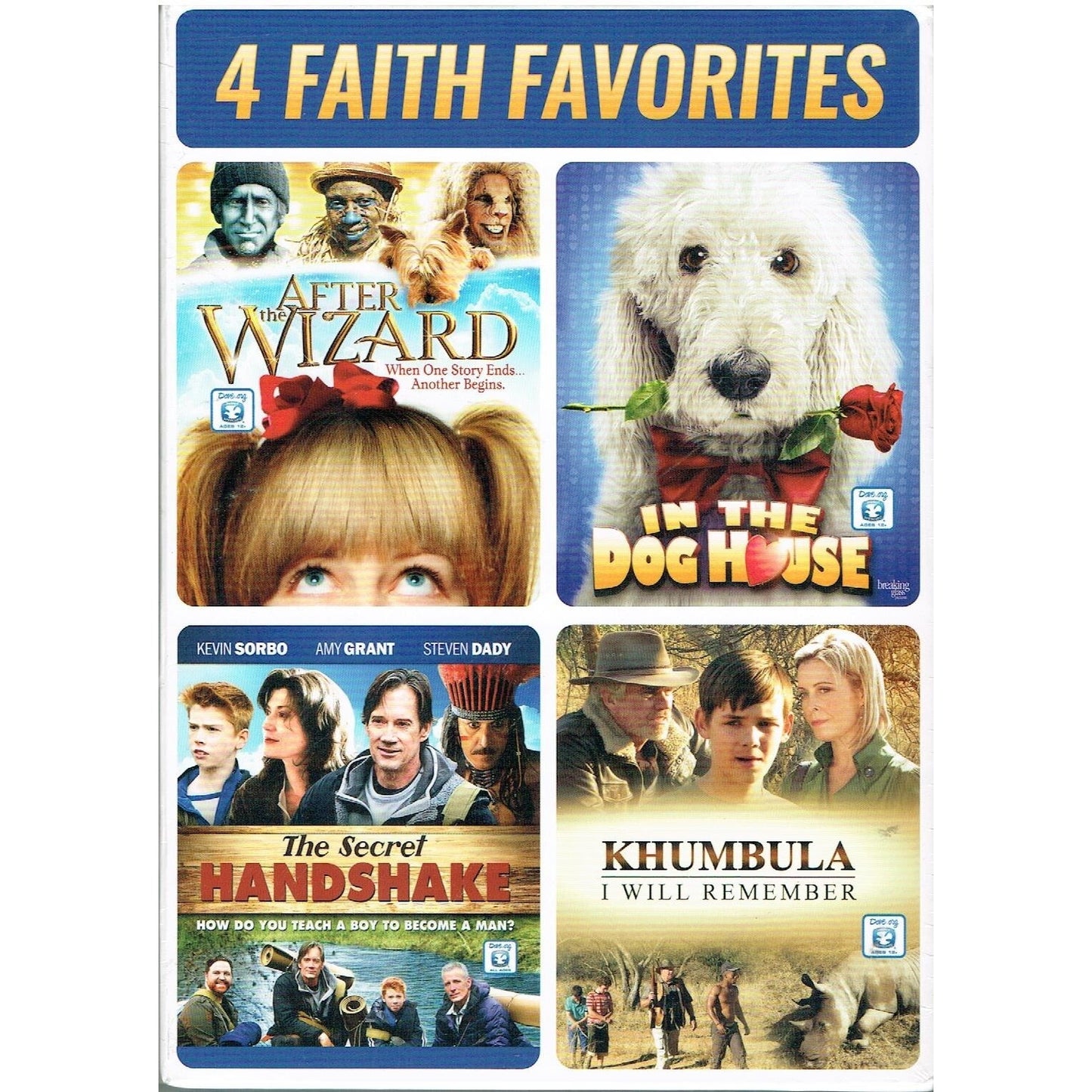 4 Faith Favorites DVD Family Christian Movies After the Wizard Secret Handshake