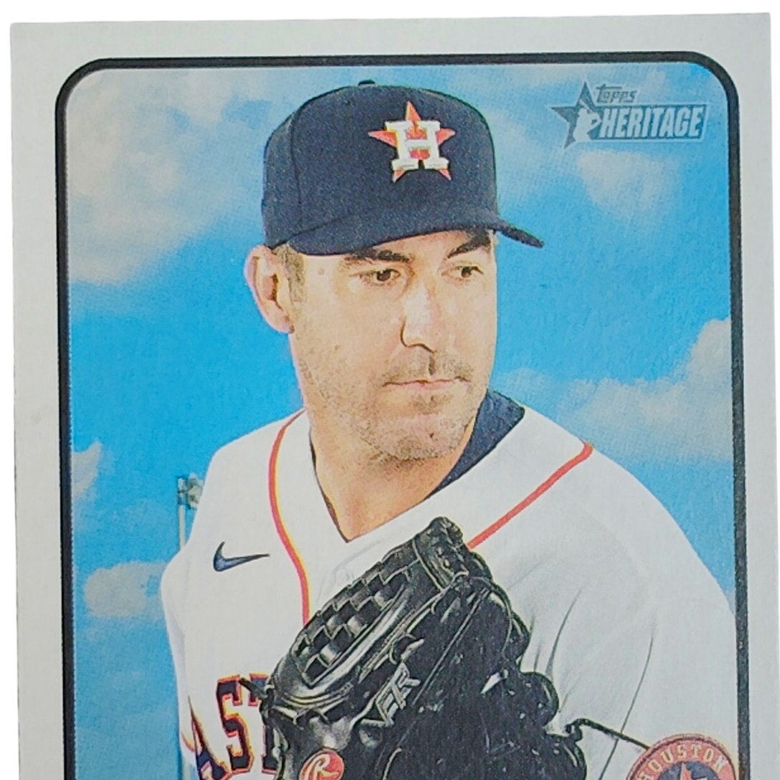 2022 Topps Heritage Justin Verlander 105 Houston Astros Pitcher VG/EX