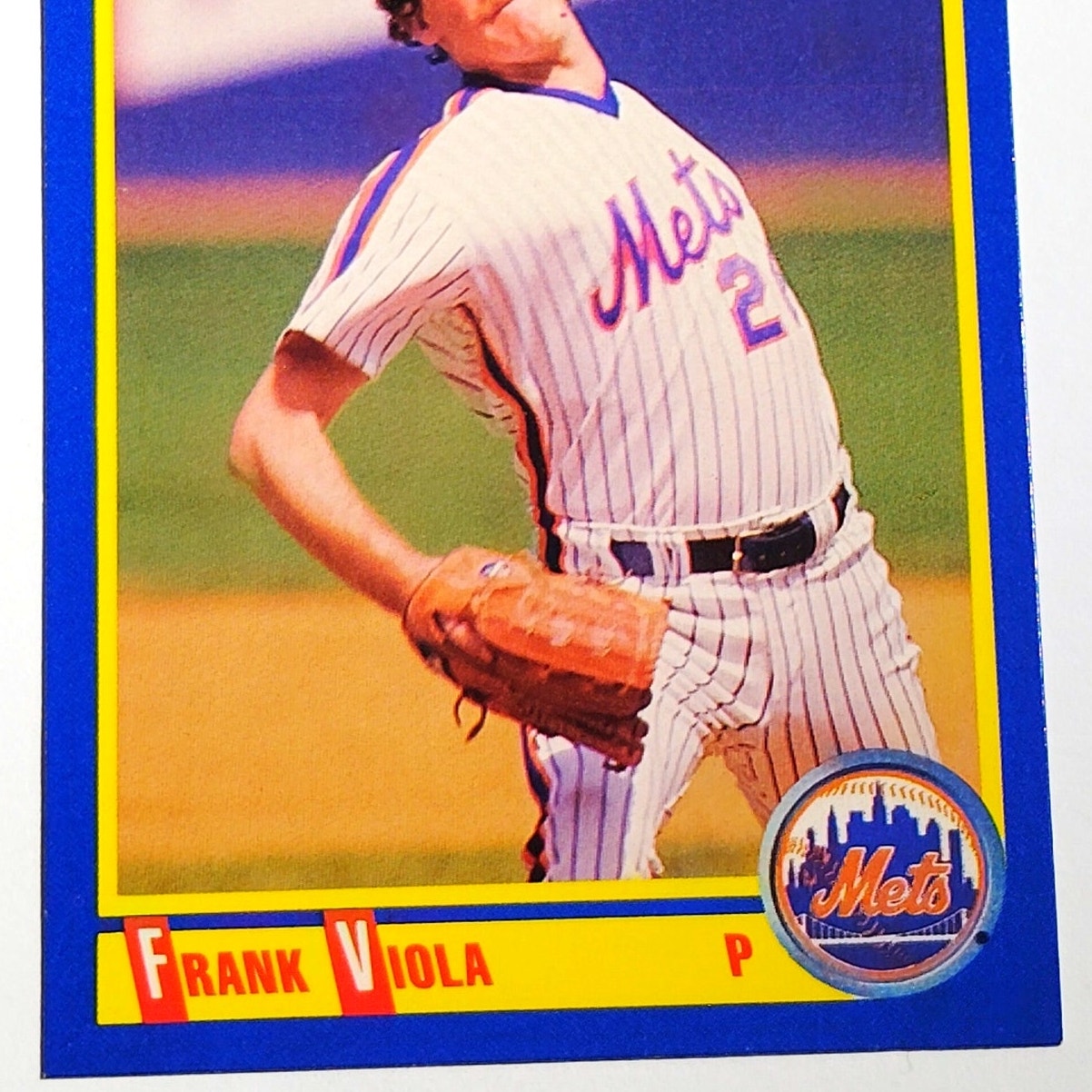 1990 Score Frank Viola #500 New York Mets Pitcher MLB Baseball EX