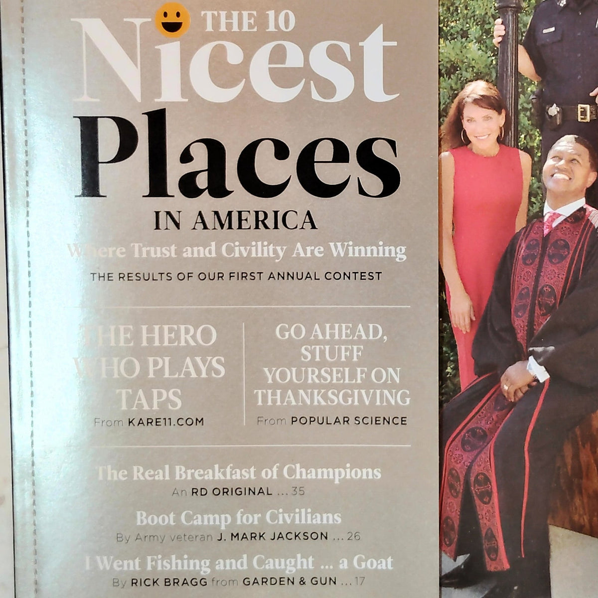 Reader's Digest November 2017 - The 10 Nicest Places in America Magazine