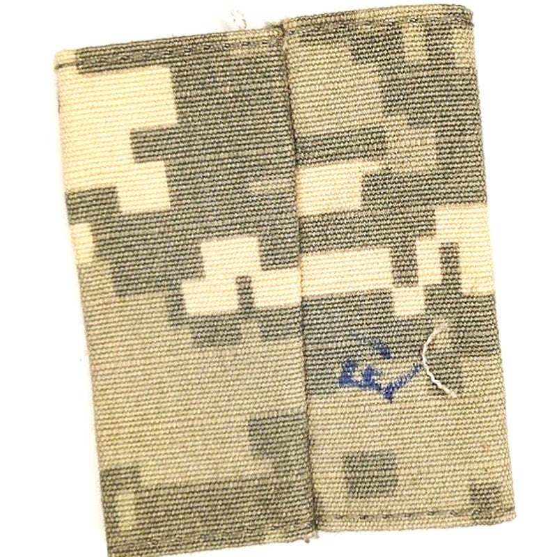 US Army CW4 Rank Slip‑On Black on ACU UCP Digital 1‑5/8" × 2"