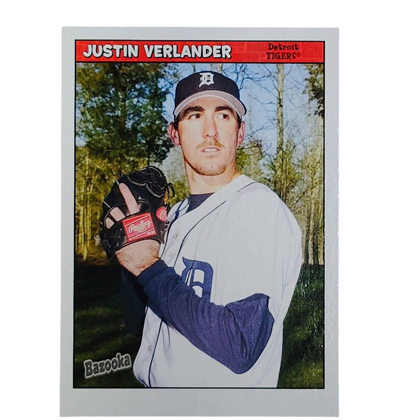2006 Topps Bazooka #21 Justin Verlander Rookie Card Detroit Tigers Pitcher VG/EX