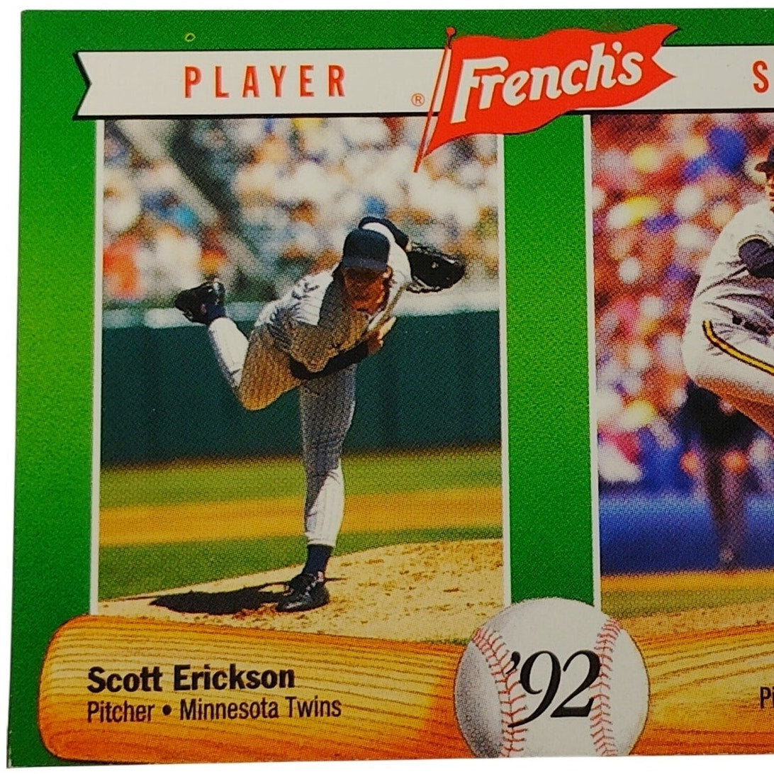 1992 French’s Mustard Scott Erickson John Smiley #5 MLB Baseball Card NM