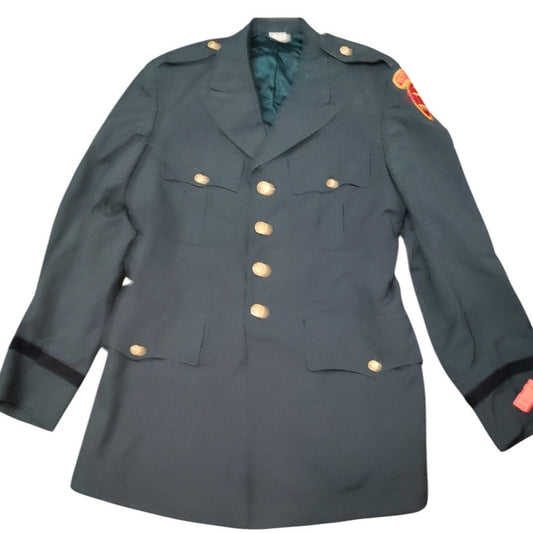 Army AG-344 Class 3 Dress Coat, 39L, Derossi & Son Co. Georgia State Defense Force “Parati Servire”