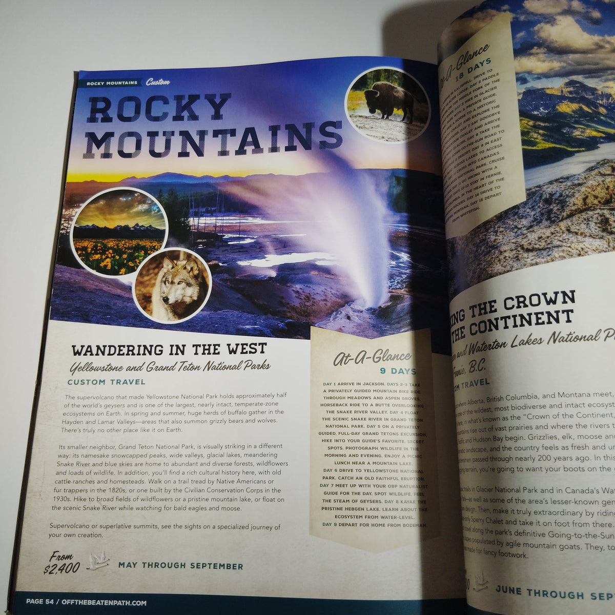 Off the Beaten Path 2017 Travel Book - National Parks & Small Group Tours